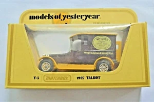 Matchbox LIPTONS TEA Yesteryear Y5 1927 Talbot Van Liptons Tea come nuovo A/A - Foto 1 di 3