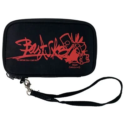 The Simpson's Bart Black Red Nintendo DS Zip Up Y2K Carry Case Animation Used - Image 1 of 4