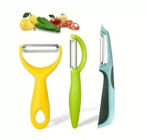 PEELER ANTI-SLIP potato peeler vegetable fruit, food slicer cutter knife Grip - Picture 1 of 22