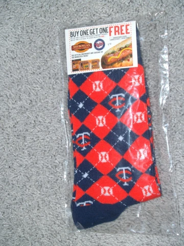 Minnesota Twins SGA Socks Father's Day NEW IN PACKAGE Cover