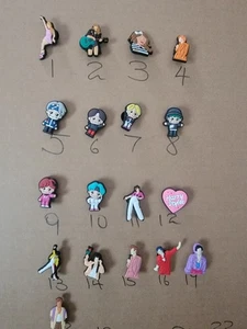 Any 4 celebrity cartoon charms for crocs and clogs Swifties Kpop Harry styles - Picture 1 of 3