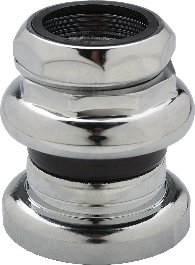 Tange-Seiki Passage New 1" Threaded Headset: 27.0mm Crown Race Chrome - Image 1 of 1
