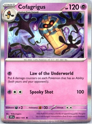 Cofagrigus Rare SV08: Surging Sparks 083/191 NM - Image 1 of 2