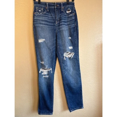 Buckle Black Mom Jean Size 24 Distressed Medium Wash High Rise Blue - Image 1 of 4