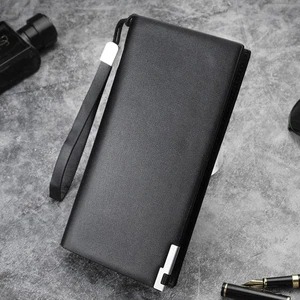 Large Capacity Wallet Mens Clutch Zipper Man Long Wallets - Picture 1 of 11