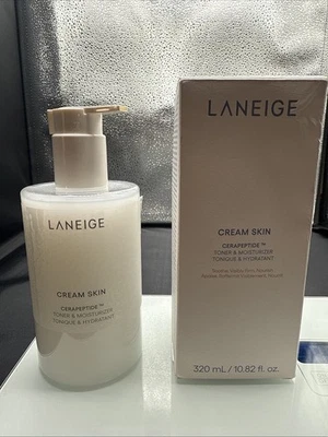 NIB Laneige Large Cream Skin Cerapeptide Toner & Moisturizer Peptides 10.8 Oz - Image 1 of 4