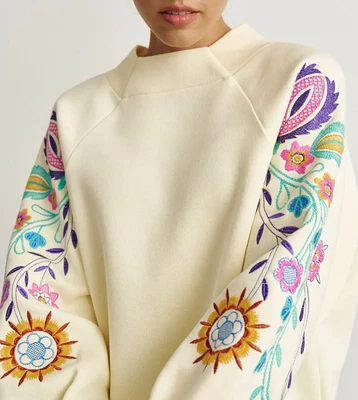 Sudadera Libertad y Paz - Popular Ucraniano Moderno - Bordado Floral Foto 1 de 4