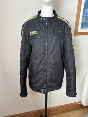 Blauer USA Men’s Fire Dept Search Rescue Black Bomber Jacket Quilted Lining L - Image 1 of 4