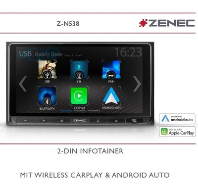 ZENEC Z-N538 2-Din Radio Coche, Infotainer, Sistema Multimedia Pantalla... - Imagen 1 de 4