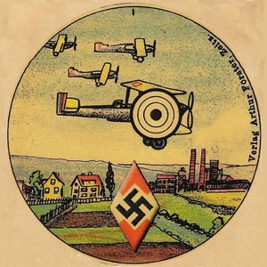 Segunda Guerra Mundial Segunda Guerra Mundial Tercer Reich alemán objetivo de tiro pulgadas 12 x 12 reproducción pegatina - Imagen 1 de 3