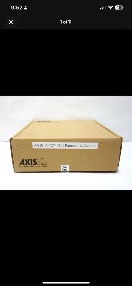 Axis P3727-PLE 02218-001 8MP Outdoor IR 360 Degree 4Sensor IP PoE Network Camera - Image 1 of 2