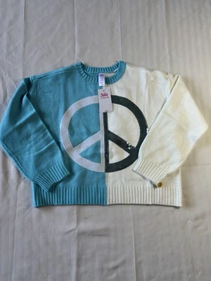 Suéter Justice Girls Colorblock Lentejuelas Azul y Blanco Nuevo con Etiquetas Talla L 12/14 Nuevo Foto 1 de 4