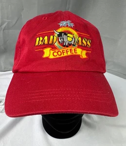 Bad Ass Coffee Hat Red Fahrenheit Strapback Cap Hawaii Brim Embroidery - Picture 1 of 5