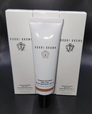 NIB 3x Bobbi Brown Vitamin Enriched Skin Tint 1.7 oz Tinted Moisturizer Deep 1 - Image 1 of 3