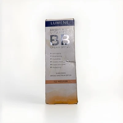 Lumene Bright Now Vitamin C BB Cream SPF 20 Anti-Aging #02-Medium. Damaged Box - Image 1 of 3
