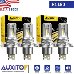 Kit de conversión de 4 bombillas de faros LED H4 9003 HB2 CSP haz alto-bajo 6000K blanco - Imagen 1 de 12