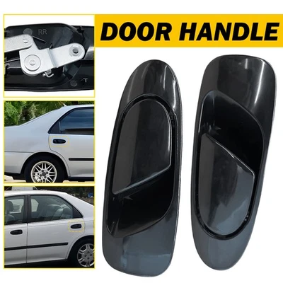 Juego de 2 manijas de puerta exterior trasera Fit 1992-95 Honda Civic 93-97 Civic del Sol Foto 1 de 4