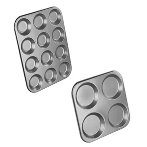 Non Stick Nonstick Yorkshire Pudding Tray Sheet Pan Tin 12 Cup Tray & 4 Cup Pan - Picture 1 of 7