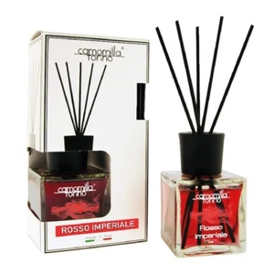 Diffusore ambienti CUBO 200ML con bastoncini Rosso Imperiale CAMOMILLA TORINO - Picture 1 of 1
