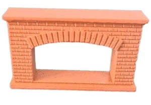 Dolls House Brick Red Colour Fireplace 1:24 Scale Furniture - Picture 1 of 5