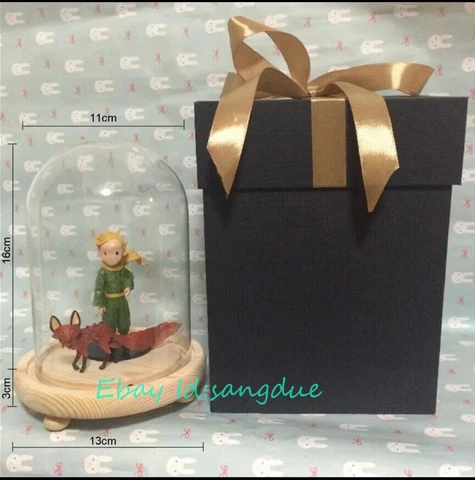 Hape 1/12 The Little Prince&Fox Statue With Glass Cover Figure Model In Stock Cover