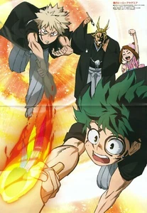 póster promocional Natsume's Book of Friends Yuujinchou Boku no My Hero Academia anime - Imagen 1 de 2