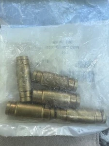 1/4" Tube Brass DOT Union QTY 5 - Picture 1 of 2