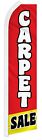 Teppich Verkauf rote Werbung 2,5'x11,5' Super-Strick Poly Swooper Super Flagge Banner