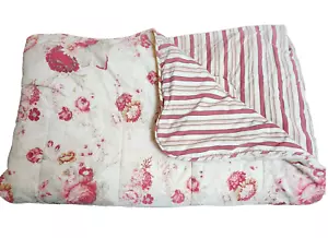 Piumino vintage Waverly Garden Room Norfolk Rose dimensioni complete 72 x 84 reversibile - Foto 1 di 8