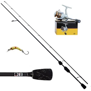 Skorpion UL Spinnrute/Spoonrute Ultra Light 1,80m im Set Rute+Rolle TC500 Köder8 - Bild 1 von 1