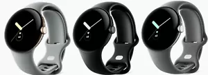 Google Pixel Watch 41mm GPS + WiFi + Bluetooth złoty czarny srebrny zegarek - dobry - Zdjęcie 1 z 5
