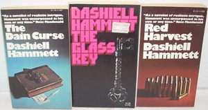 DASHIELL HAMMETT Paperback Book Lot (of 3) Detective Crime Thriller PB - Picture 1 of 7