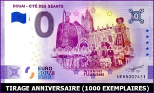 UEVR / DOUAI - CITE DES GEANTS / BILLET 0 € / NULL EURO-SCHEIN 2021-1* - Picture 1 of 1