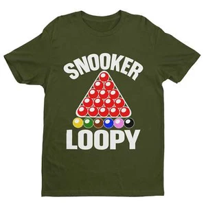 Camiseta Snooker Loopy Divertida Marco de Piscina Estante Triángulo Bolas Regalo Idea Jugador Fanático - Imagen 1 de 25