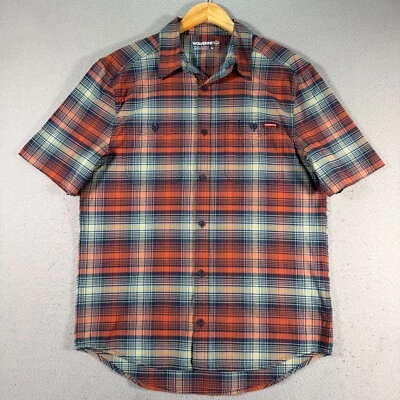 Wolverine Button Up Shirt Men Large Multicolor Plaid Loud Classic Double Pockets - Image 1 of 4