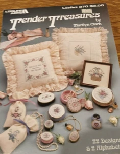 Leisure Arts Cross Stitch Tender Treasures #370 1985 - Picture 1 of 6