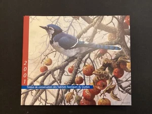 Collectzone Kanada 2001 Quebec Wildlife Conservation Booklet Vögel QW14A (A100) - Bild 1 von 4