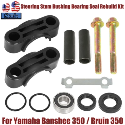 For Yamaha Raptor 350 660 700 YFM YFZ Steering Stem Bushing Bearing Seal Rebuild - Image 1 of 4