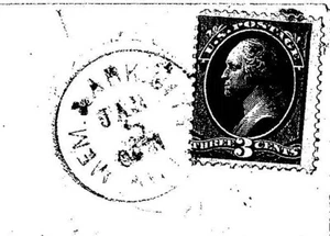 RPO TN/AR Steamboat - 1881 Mem & Ark City AGT (M-9-var, Est R6) on 3c BN cover - Picture 1 of 3