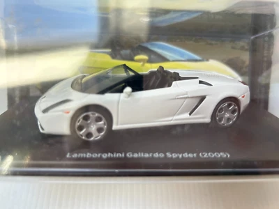 PRESSE ALTAYA IXO Lamborghini Gallardo Spyder 2005 Blanc 1/43 Voiture Miniature - Photo 1/4