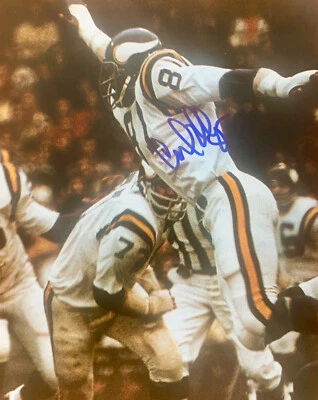 Carl Eller, MN. Vikings Great HOF'er Signed 8"x10" Color photo  #4 W/COA - Image 1 of 2