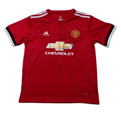 Adidas Manchester United 2017 Home Red Jersey Kit Paul Pogba Juvenil Talla 24 Fútbol Foto 1 de 4