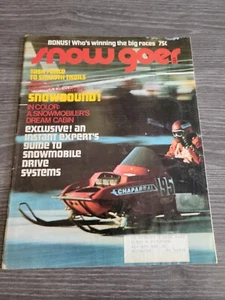 Vintage Febuary-March 1972 SNOW GOER SNOWMOBILE MAGAZINE - Imagen 1 de 5