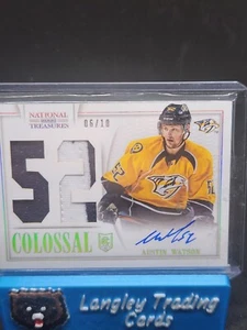 2013 Panini National Treasures Austin Watson Colossal Rookie Patch Auto #d 06/10 - Picture 1 of 1