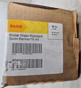 Kodak Water-Resistant Scrim Banner- 36in x 75ft - Picture 1 of 3