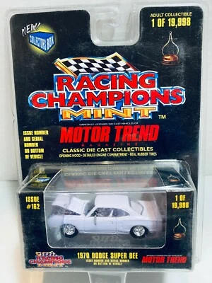 1/64 RACING CHAMPIONS MINT MOTOR TREND 1970 DODGE SUPER BEE WHITE - Image 1 of 3