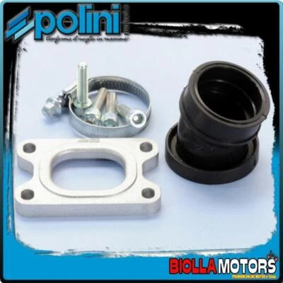 215.0428 COLLETTORE ASPIRAZIONE POLINI EVO D.30 MINARELLI AM6 GIREVOLE 360 - Immagine 1 di 4