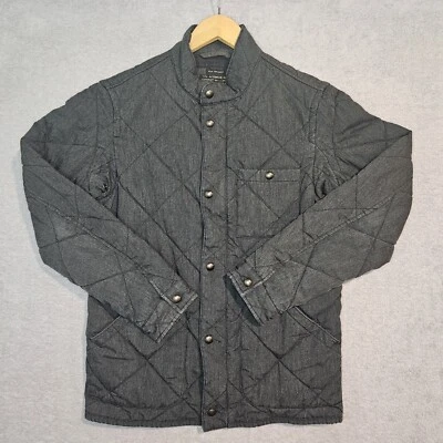 Куртка мужская J CREW-Sussex небольшая серая стеганая утепленная Primaloft вентилируемая на молнии с застежкой - Изображение 1 из 4