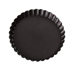 6" Non-Stick Quiche Tart Pan Removable Bottom Pie Tin Round Fluted Cake Tray - Picture 1 of 7