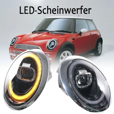 passend für BMW Mini R50 R53 R52 2001-2007 links & rechts LED Scheinwerfer Set - Bild 1 von 4